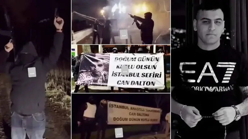 Silahlı maskeli çete kutlaması: Havaya ateş açıp her yerden video çektiler, hepsi tek tek toplandı