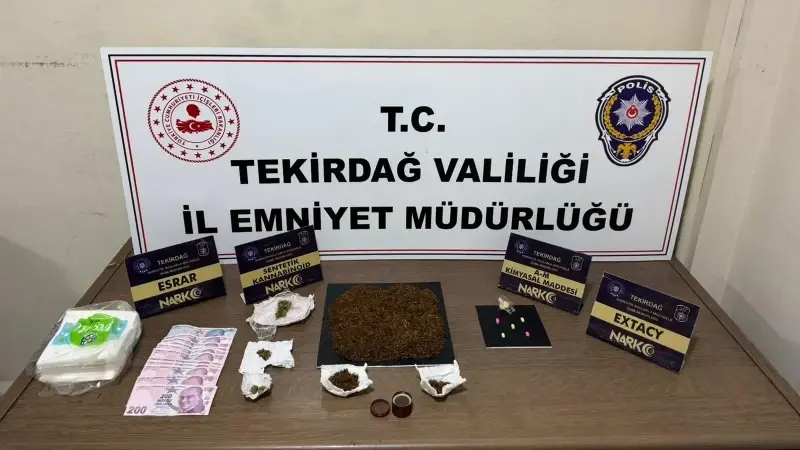Tekirdağ’da uyuşturucu operasyonu: 16 şüpheli tutuklandı