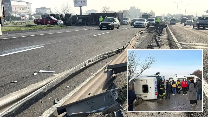 Tır ile panelvan çarpıştı: Kazada 5 kişi yaralandı