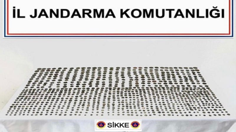 Burdur’da bin 3 adet sikke ele geçirildi