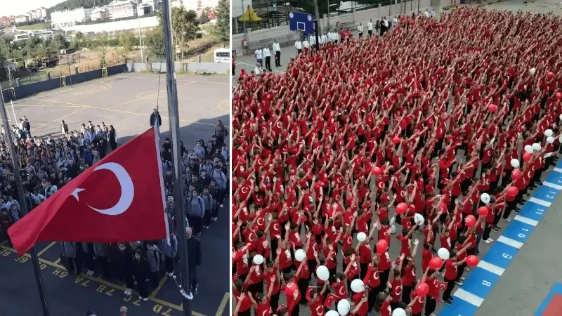 İlk ders ‚Bayrak Sevgisi‘: Okullarda ikinci dönem için geri sayım başladı, 81 ile yazı gönderildi
